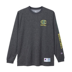 CHAMPION LONG SLEEVE T-SHIRT เสื้อยืดทีเชิ๊ต ผู้ชาย C3-YB455-099 Black - 1