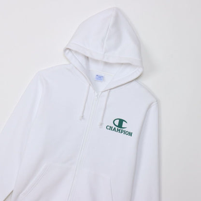 CHAMPION ZIP HOODED SWEATSHIRT เสื้อฮู้ด ผู้ชาย C3-Z107-010 White - 1