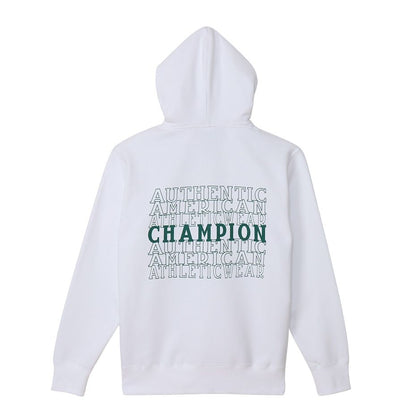 CHAMPION ZIP HOODED SWEATSHIRT เสื้อฮู้ด ผู้ชาย C3-Z107-010 White - 1