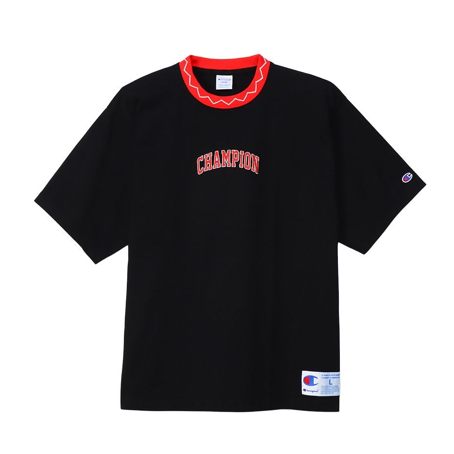 CHAMPION SHORT SLEEVE T-SHIRT เสื้อยืดทีเชิ๊ต ผู้ชาย C3-Z303-090 Black - 1