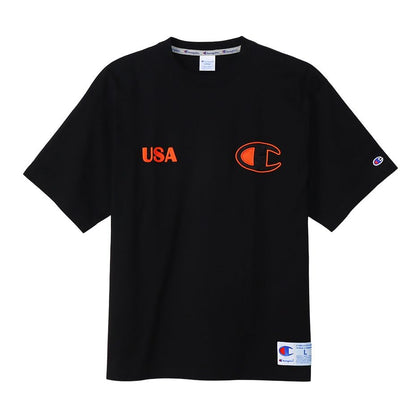 CHAMPION SHORT SLEEVE T-SHIRT เสื้อยืดทีเชิ๊ต ผู้ชาย C3-Z304-090 Black - 1