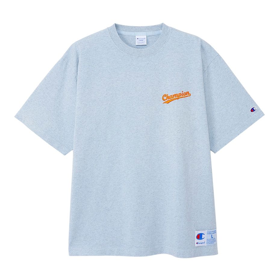 CHAMPION SHORT SLEEVE T-SHIRT เสื้อยืดทีเชิ๊ต ผู้ชาย C3-Z309-340 Blue - 1 Supersports Thailand