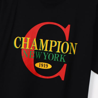 CHAMPION SHORT SLEEVE T-SHIRT เสื้อยืดทีเชิ๊ต ผู้ชาย C3-Z310-090 Black - 1