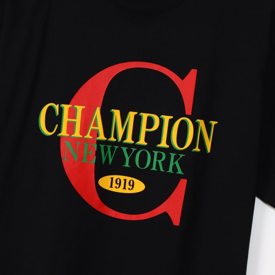 CHAMPION SHORT SLEEVE T-SHIRT เสื้อยืดทีเชิ๊ต ผู้ชาย C3-Z310-090 Black - 1
