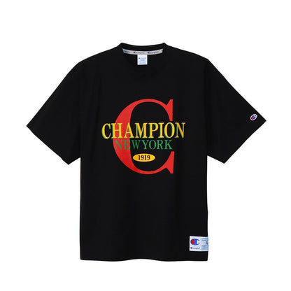 CHAMPION SHORT SLEEVE T-SHIRT เสื้อยืดทีเชิ๊ต ผู้ชาย C3-Z310-090 Black - 1
