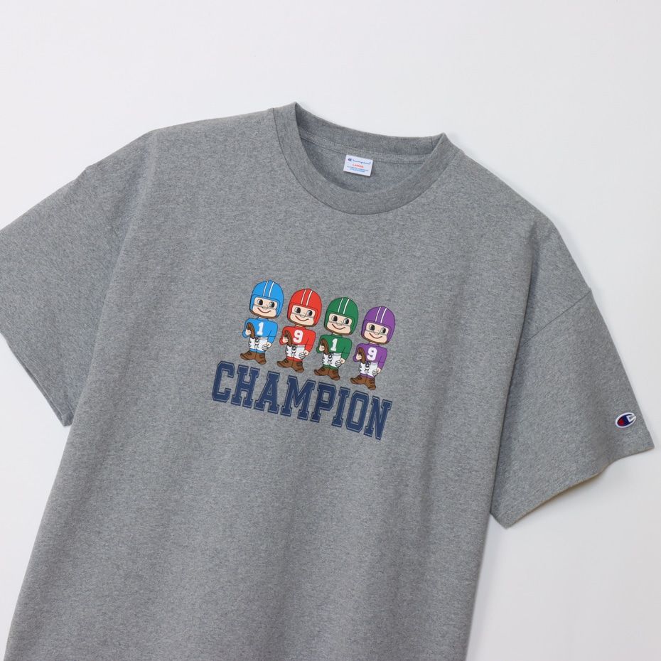 CHAMPION SHORT SLEEVE T-SHIRT เสื้อยืดทีเชิ๊ต ผู้ชาย C3-Z325-070 Grey - 1 Supersports Thailand