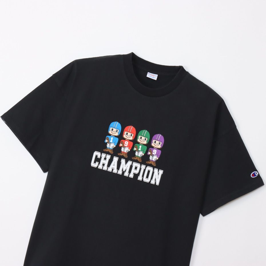 CHAMPION SHORT SLEEVE T-SHIRT เสื้อยืดทีเชิ๊ต ผู้ชาย C3-Z325-090 Black - 1 Supersports Thailand