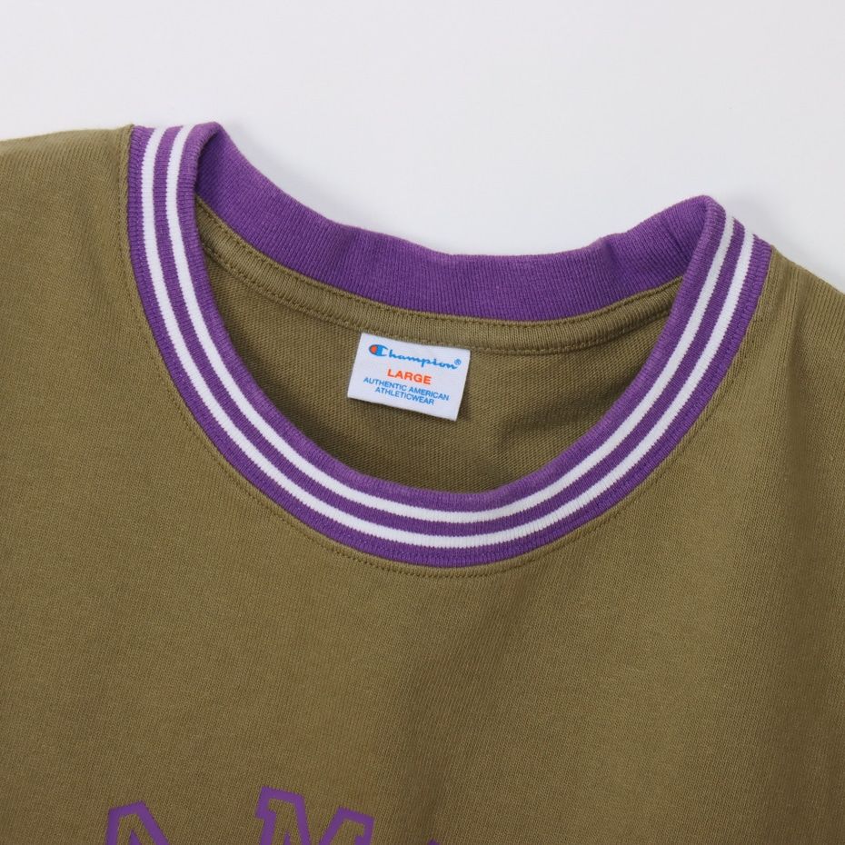 CHAMPION SHORT SLEEVE T-SHIRT เสื้อยืดทีเชิ๊ต ผู้ชาย C3-Z326-672 Green - 1 Supersports Thailand