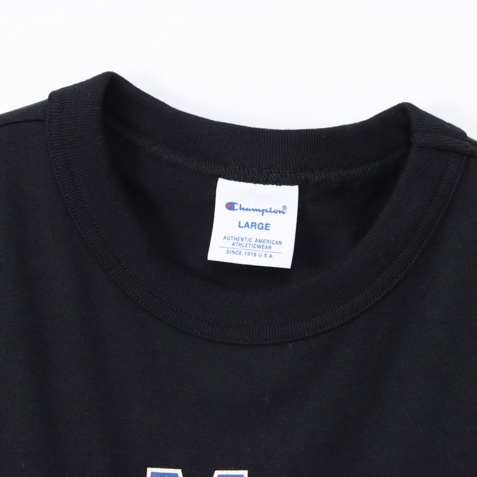 CHAMPION SHORT SLEEVE T-SHIRT เสื้อยืดทีเชิ๊ต ผู้ชาย C3-Z343-090 Black - 1