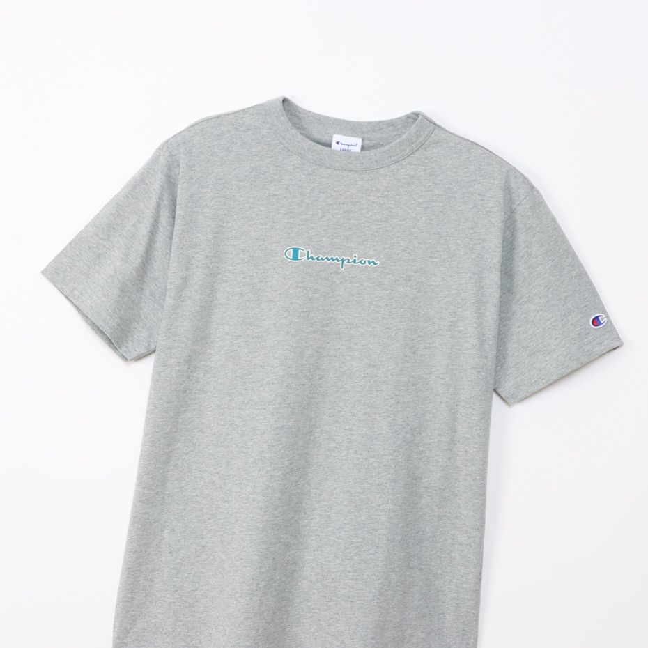 CHAMPION SHORT SLEEVE T-SHIRT เสื้อยืดทีเชิ๊ต ผู้ชาย C3-Z346-070 Grey - 1
