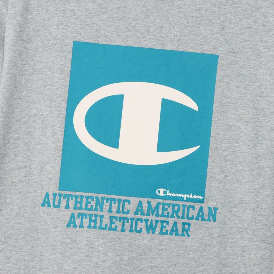CHAMPION SHORT SLEEVE T-SHIRT เสื้อยืดทีเชิ๊ต ผู้ชาย C3-Z346-070 Grey - 1