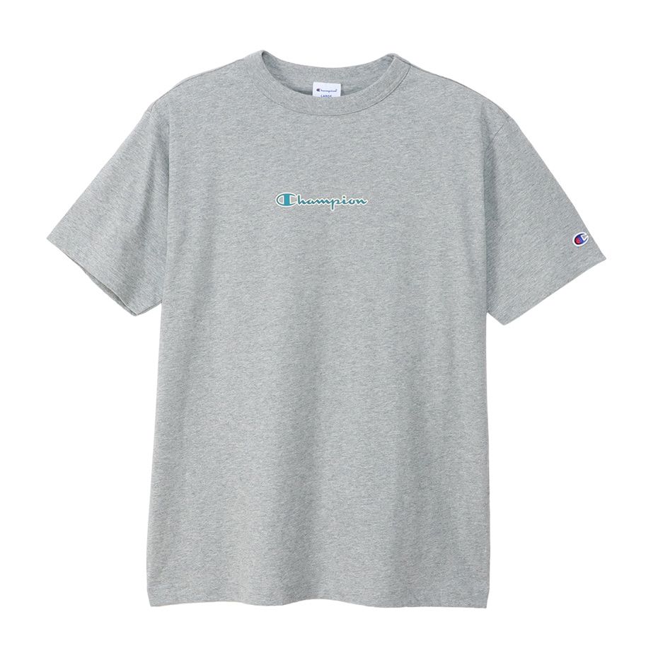 CHAMPION SHORT SLEEVE T-SHIRT เสื้อยืดทีเชิ๊ต ผู้ชาย C3-Z346-070 Grey - 1