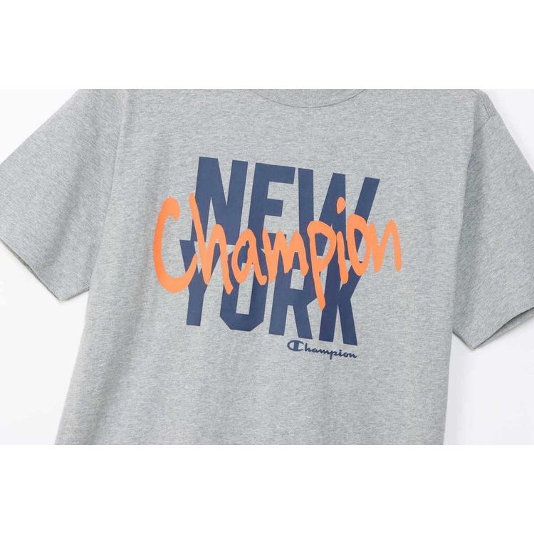 CHAMPION SHORT SLEEVE T-SHIRT เสื้อยืดทีเชิ๊ต ผู้ชาย C3-Z347-070 Grey - 1