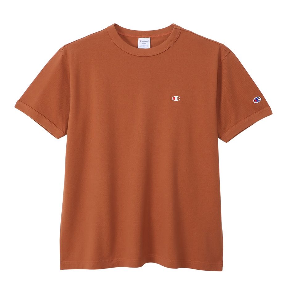 CHAMPION SHORT SLEEVE T-SHIRT เสื้อยืดทีเชิ๊ต ผู้ชาย C3-Z359-545 Orange - 1 Supersports Thailand