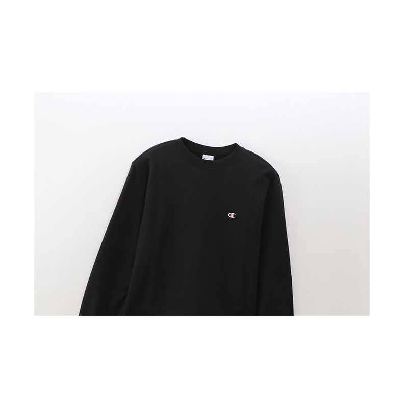 CHAMPION CREW NECK SWEATSHIRT เสื้อสเวตเชิ้ต ผู้ชาย C3-Q001-090 Black - 1