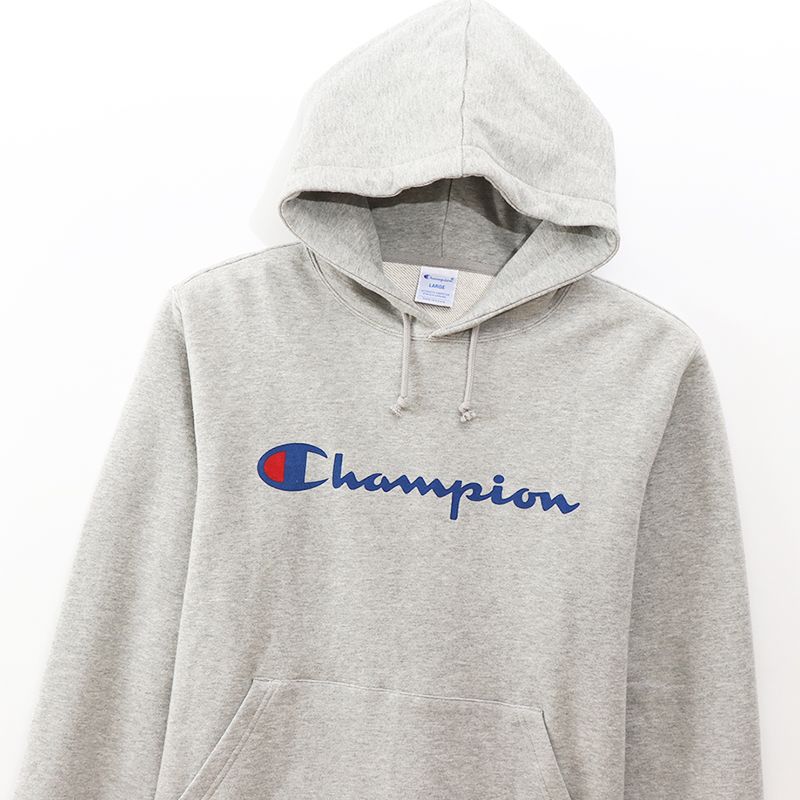 CHAMPION PULLOVER HOODED SWEATSHIRT เสื้อฮู้ด ผู้ชาย C3-Q102-070 Grey - 1