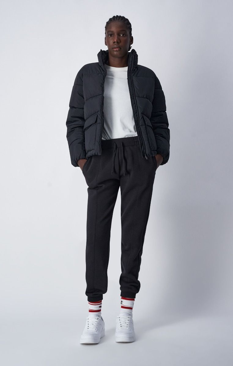 CHAMPION RIB CUFF PANTS กางเกงขายาว ผู้หญิง 116611-KK001 Black - 1 Supersports Thailand