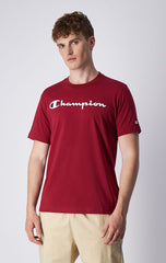 CHAMPION CREWNECK T-SHIRT เสื้อยืดทีเชิ๊ต ผู้ชาย 219206-RS508 Red - 1