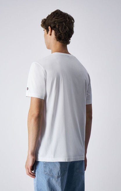 CHAMPION CREWNECK T-SHIRT เสื้อยืดทีเชิ๊ต ผู้ชาย 219206-WW001 White - 1