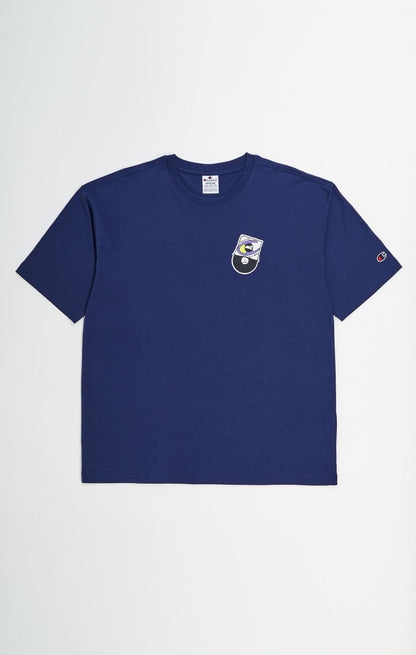 CHAMPION CREWNECK T-SHIRT เสื้อยืดทีเชิ๊ต ผู้ชาย 219299-BS561 Blue - 1