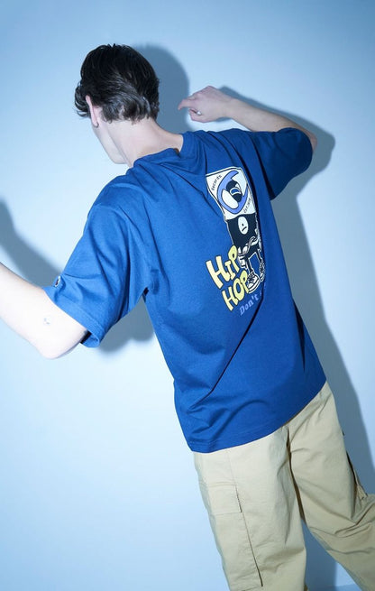 CHAMPION CREWNECK T-SHIRT เสื้อยืดทีเชิ๊ต ผู้ชาย 219299-BS561 Blue - 1