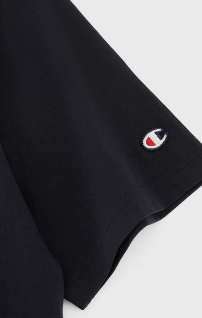 CHAMPION CREWNECK T-SHIRT เสื้อยืดทีเชิ๊ต ผู้ชาย 219831-KK001 Black - 1