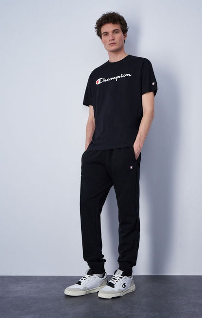 CHAMPION CREWNECK T-SHIRT เสื้อยืดทีเชิ๊ต ผู้ชาย 219831-KK001 Black - 1