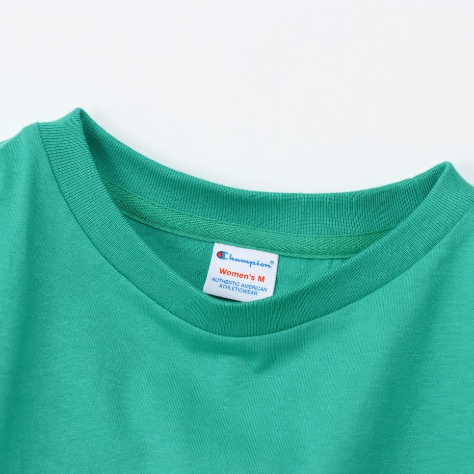 CHAMPION SHORT SLEEVE T-SHIRT เสื้อยืดทีเชิ๊ต ผู้หญิง CW-Z312-540 Green - 1 Supersports Thailand