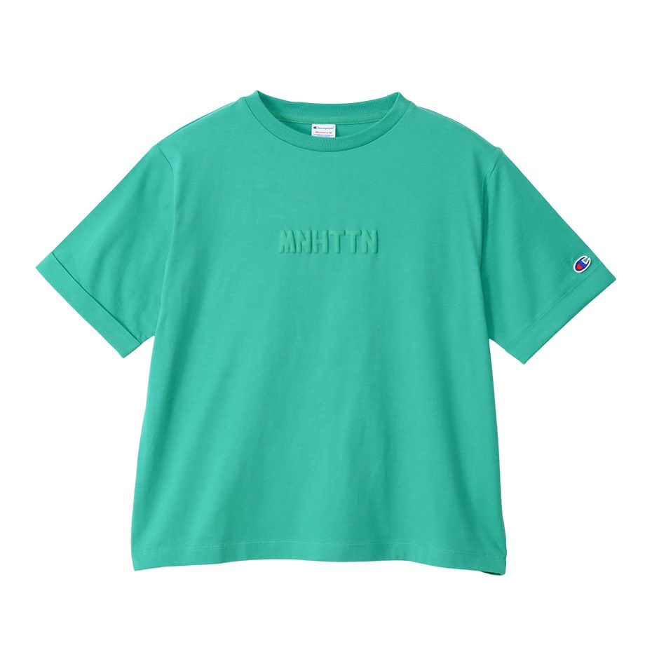 CHAMPION SHORT SLEEVE T-SHIRT เสื้อยืดทีเชิ๊ต ผู้หญิง CW-Z312-540 Green - 1 Supersports Thailand