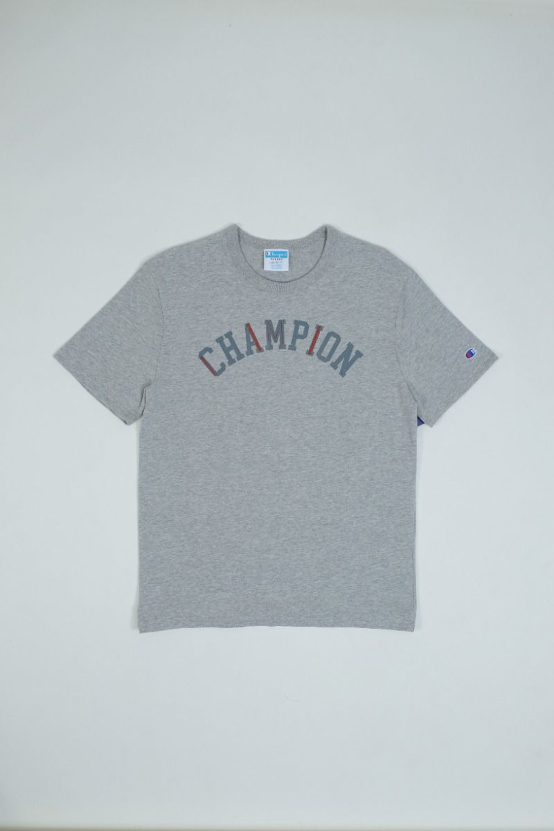 CHAMPION RW HERITAGE S/S GRAPHIC TEE เสื้อยืดทีเชิ๊ต ผู้ชาย GT19 586EWB-1IC Grey - 1