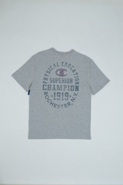 CHAMPION RW HERITAGE S/S GRAPHIC TEE เสื้อยืดทีเชิ๊ต ผู้ชาย GT19 586EWB-1IC Grey - 1