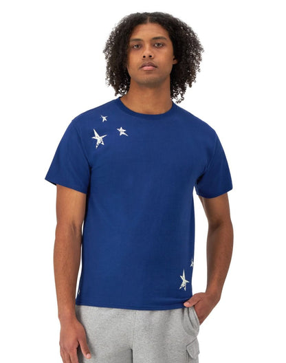 CHAMPION TEE เสื้อยืดทีเชิ๊ต ผู้ชาย GT23H 586Q1B-XR9 Blue - 1
