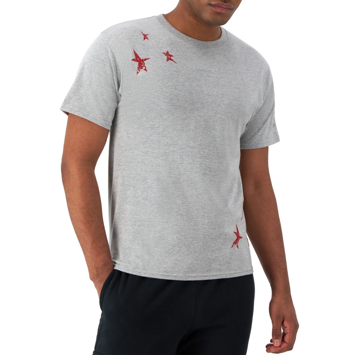 CHAMPION TEE เสื้อยืดทีเชิ๊ต ผู้ชาย GT23H 586Q1B-806 Grey - 1