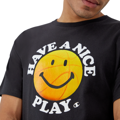 CHAMPION TEE เสื้อยืดทีเชิ๊ต ผู้ชาย GT23H 586QIB-003 Black - 1