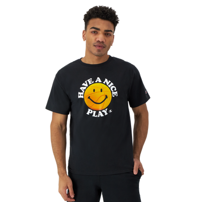 CHAMPION TEE เสื้อยืดทีเชิ๊ต ผู้ชาย GT23H 586QIB-003 Black - 1