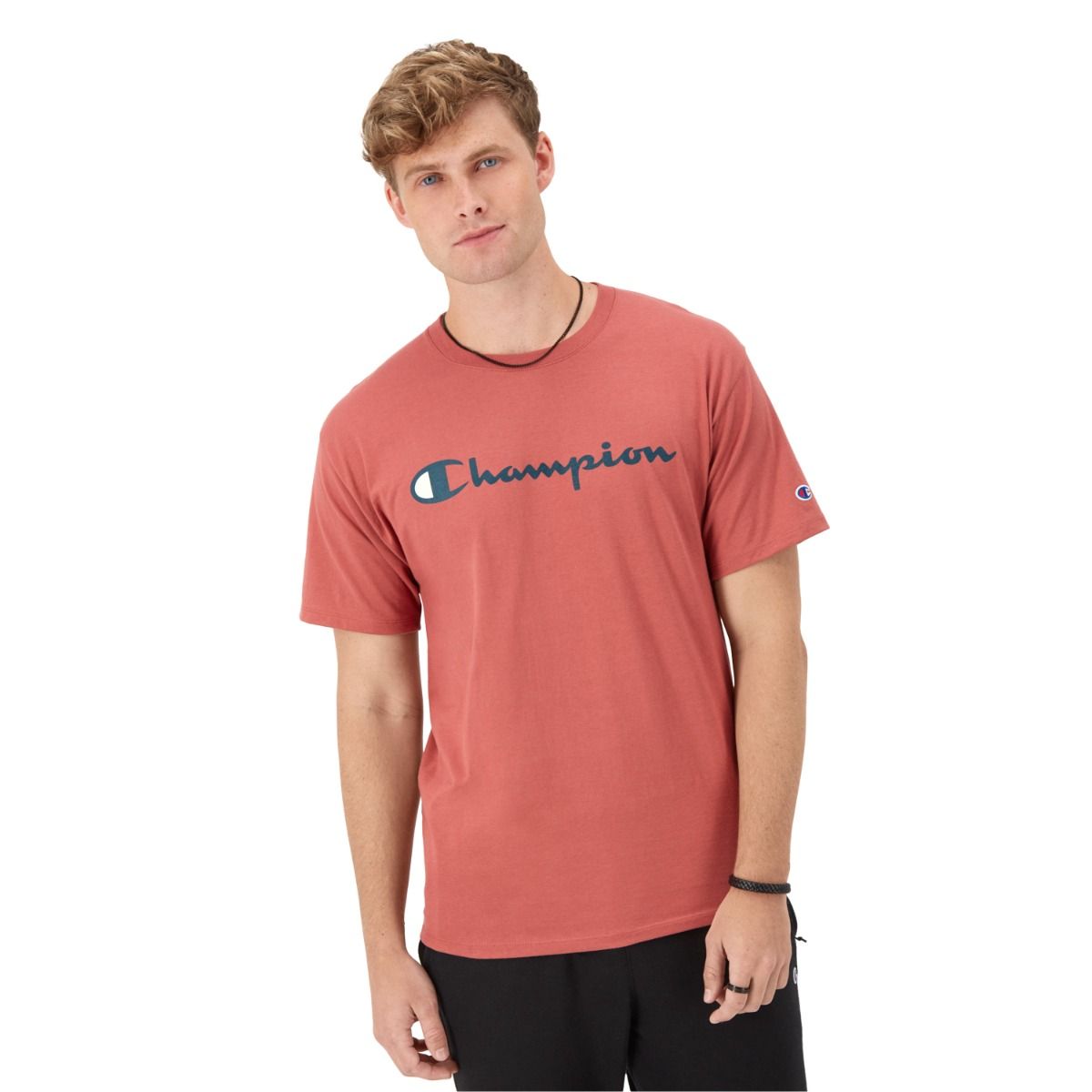 CHAMPION CLASSIC GRAPHIC TEE เสื้อยืดทีเชิ๊ต ผู้ชาย GT23H Y07718-A1DF Red - 1 Supersports Thailand