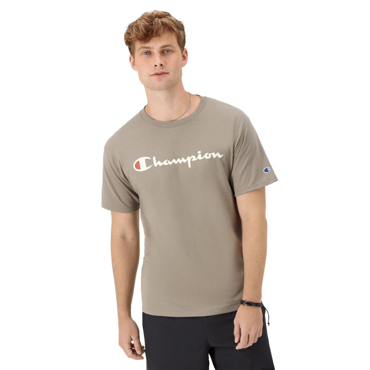 CHAMPION CLASSIC GRAPHIC TEE เสื้อยืดทีเชิ๊ต ผู้ชาย GT23H Y07718-AFLP Grey - 1 Supersports Thailand