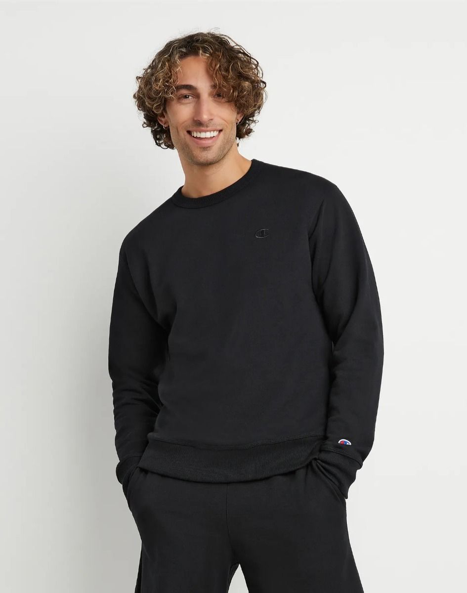 CHAMPION POWERBLEND CREW เสื้อสเวตเชิ้ต ผู้ชาย S0888 407D55-003 Black - 1