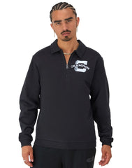 CHAMPION CLASSIC FLEECE QUARTER ZIP เสื้อสเวตเชิ้ต ผู้ชาย S2940 5864RB-003 Black - 1