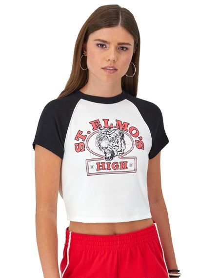 CHAMPION RIB RALLY RINGER TEE เสื้อยืดทีเชิ๊ต ผู้หญิง W3658 5869LB-074 White - 1