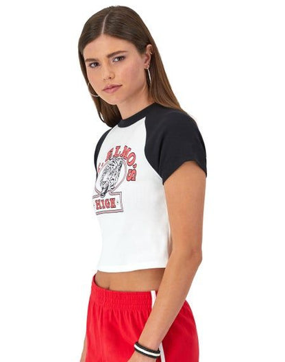 CHAMPION RIB RALLY RINGER TEE เสื้อยืดทีเชิ๊ต ผู้หญิง W3658 5869LB-074 White - 1