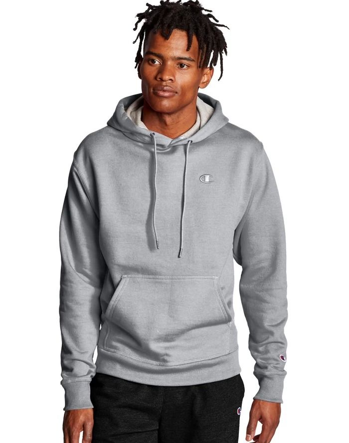 CHAMPION POWERBLEND HOODIE เสื้อฮู้ด ผู้ชาย S0889 407D55-806 Grey - 1