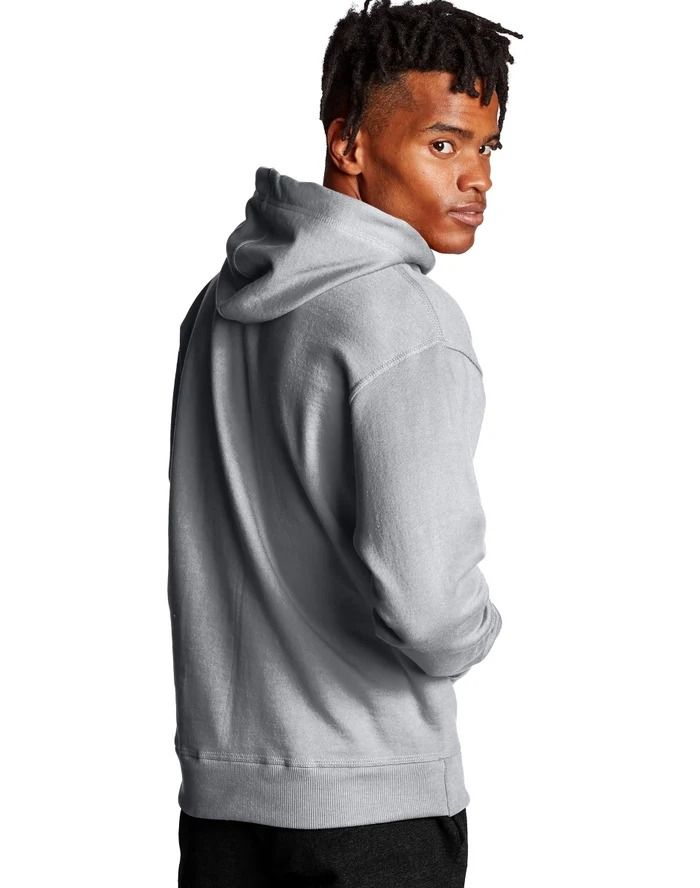 CHAMPION POWERBLEND HOODIE เสื้อฮู้ด ผู้ชาย S0889 407D55-806 Grey - 1
