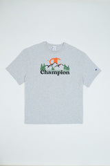 CHAMPION MIDWEIGHT TEE เสื้อยืดทีเชิ๊ต ผู้ชาย T79497 586HHB-778 Grey - 1