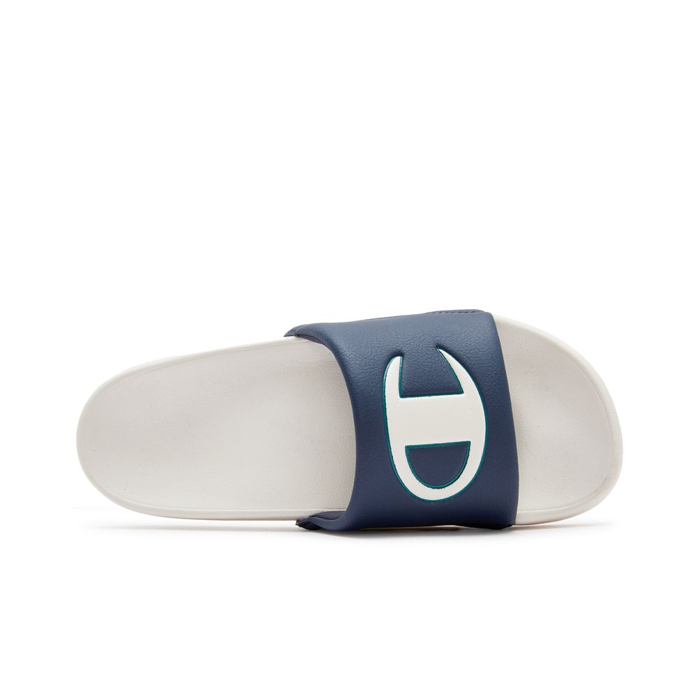 CHAMPION SLIDE C รองเท้าแตะแบบสวมผู้ชายและผู้หญิง U4AFASU01-M8 Blue - 1 Supersports Thailand