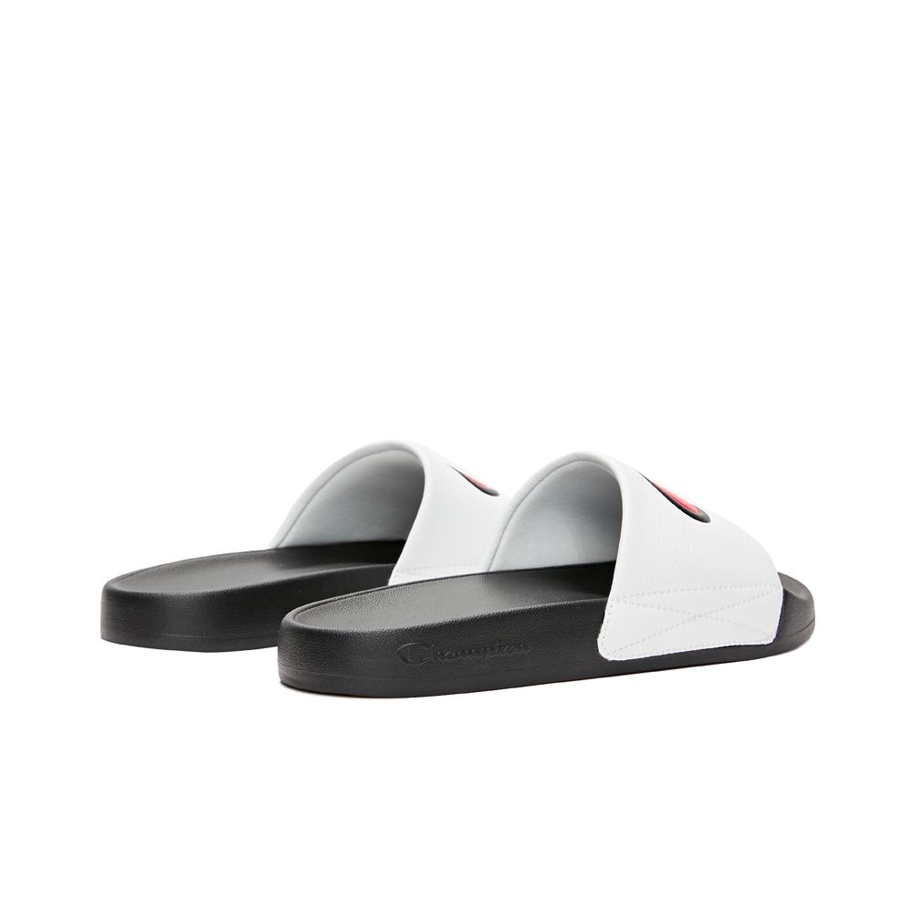 CHAMPION SLIDE C รองเท้าแตะแบบสวมผู้ชายและผู้หญิง U4AFASU01-U3 White - 1 Supersports Thailand