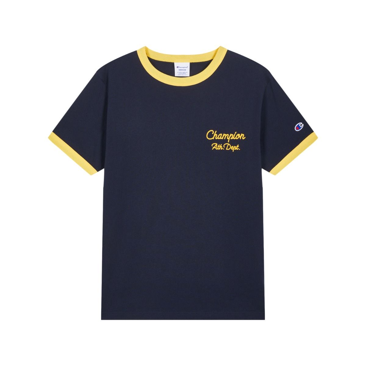 CHAMPION TEE เสื้อยืดทีเชิ๊ต ผู้ชาย C2-Z314-372 Blue - 1 Supersports Thailand