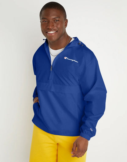 CHAMPION STADIUM PACKABLE JACKET เสื้อแจ็คเก็ต ผู้ชาย V1012 549369-GUX Blue - 1